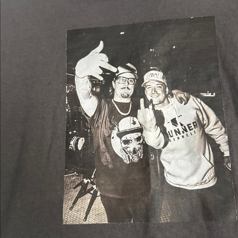 Morgan Wallen & Hardy Band Gray Graphic Cut Crop Top Tshirt - Picture 2 of 6